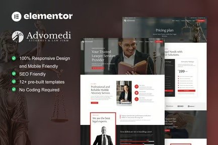 Advomedi-Attorney-Law-Firm-Elementor-Template-Kit.jpg Advomedi - Attorney & Law Firm Elementor Template Kit - Image 1