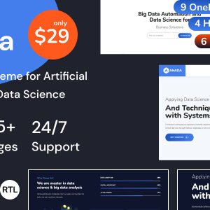 Anada 2.4 ? Data Science & Analytics SaaS WordPress Theme