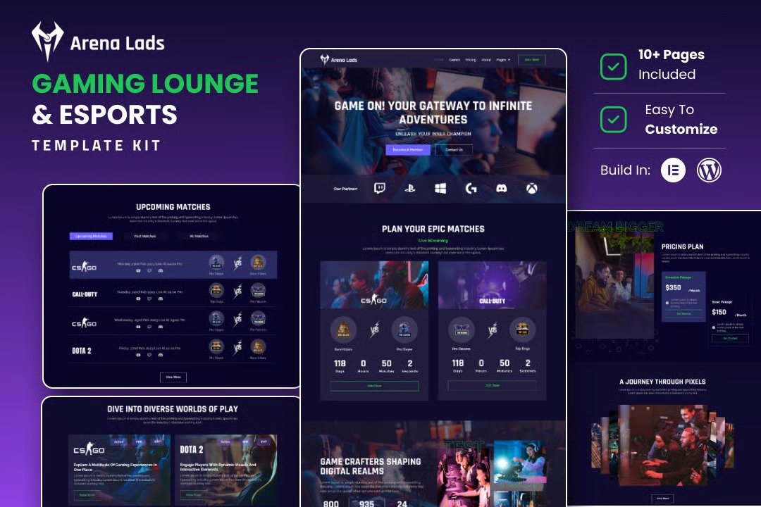 Arena-Lads-Esports-Gaming-Elementor-Template-Kit.jpg Arena Lads - Esports & Gaming Elementor Template Kit - Image 1