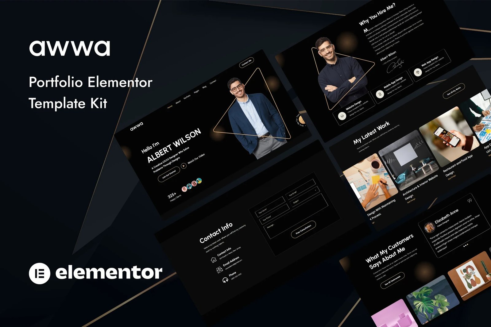 Awwa-Dark-Portfolio-Elementor-Template-Kit.jpg Awwa - Dark Portfolio Elementor Template Kit - Image 1