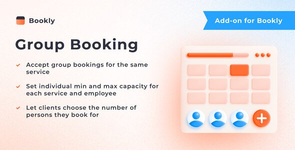 Bookly-Group-Booking-Addon.jpg Bookly Group Booking Addon 3.1 - Image 1