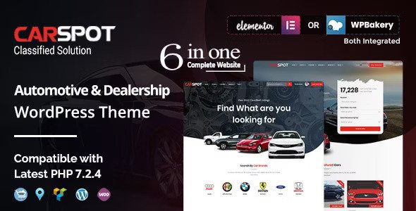 CarSpot.jpg CarSpot 2.4.2 - Automotive Car Dealer Wordpress Classified Theme - Image 1