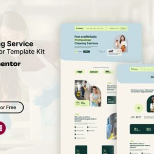 Cleansy - Cleaning Service Elementor Template Kit