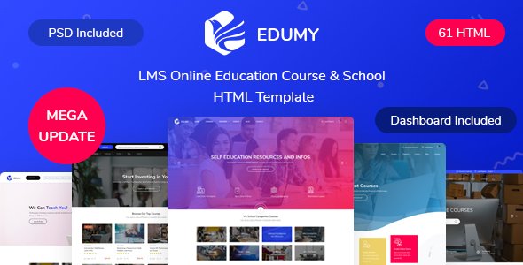 Edumy.jpg Edumy 1.2.30 ? LMS Online Education Course Theme - Image 1