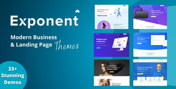 Exponent.jpg Exponent 1.3.0.9 ? Modern Multi-Purpose Business WordPress Theme - Image 1