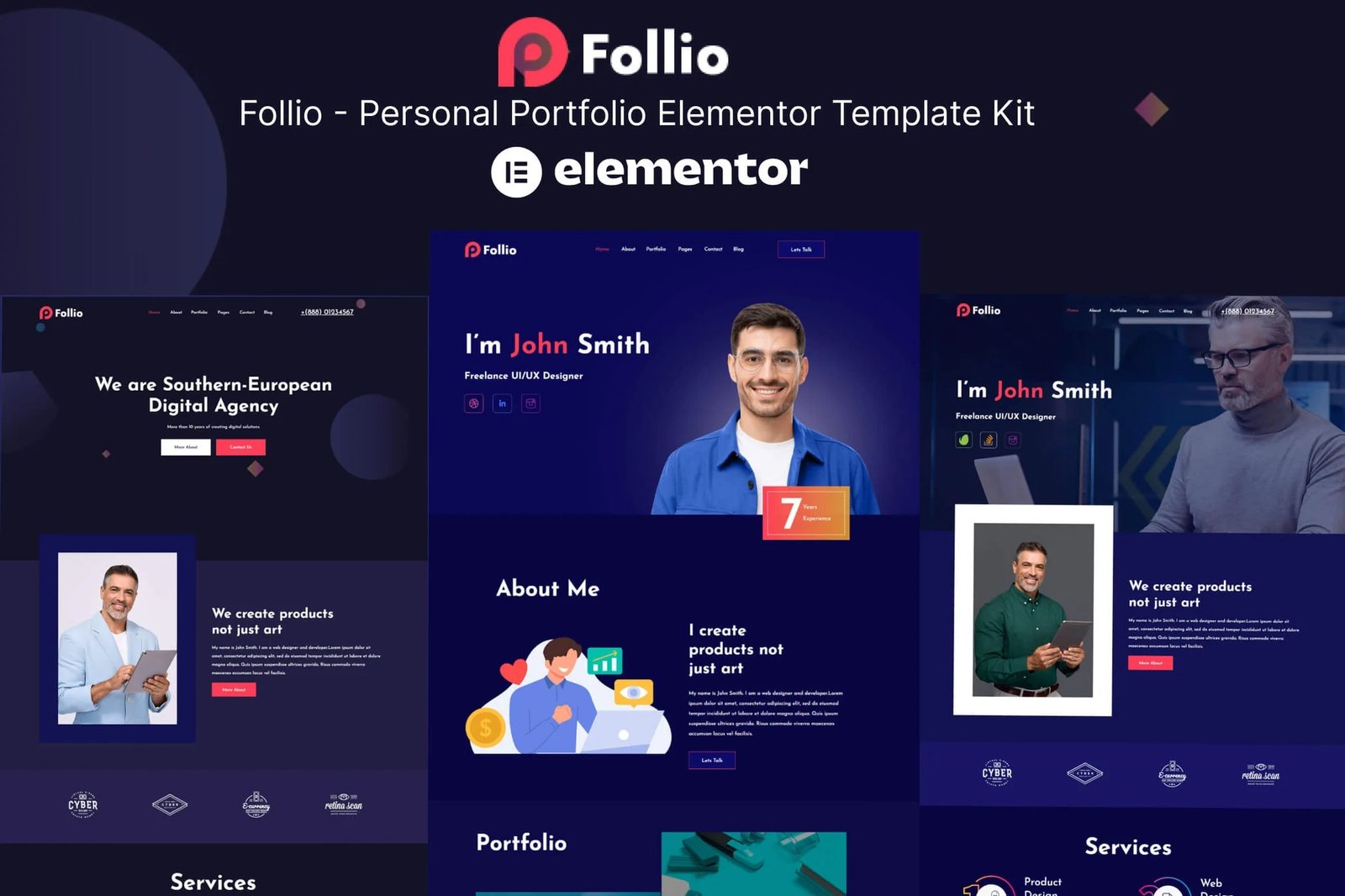 Follio-Personal-Portfolio-Elementor-Template-Kit.jpg Follio - Personal Portfolio Elementor Template Kit - Image 1