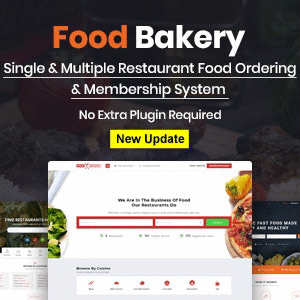 FoodBakery 4.3 ? Food Delivery Restaurant Directory WordPress Theme