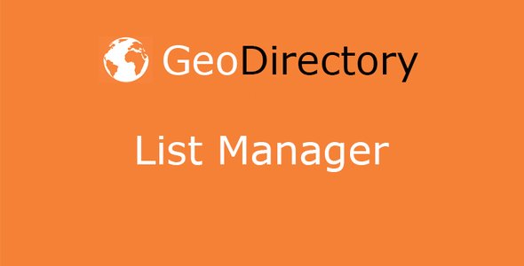GeoDirectory-List-Manager.jpg GeoDirectory List Manager 2.3.4 - Image 1