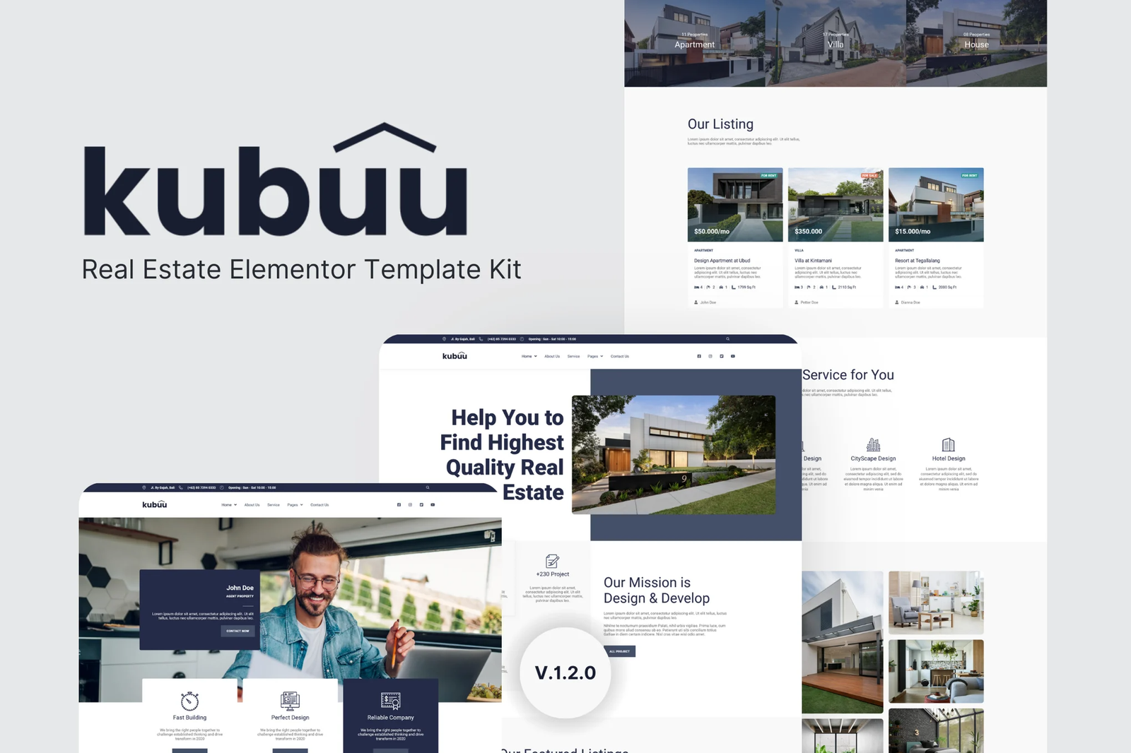 Kubuu-Real-Estate-Elementor-Template-Kit.png Kubuu - Real Estate Elementor Template Kit - Image 1