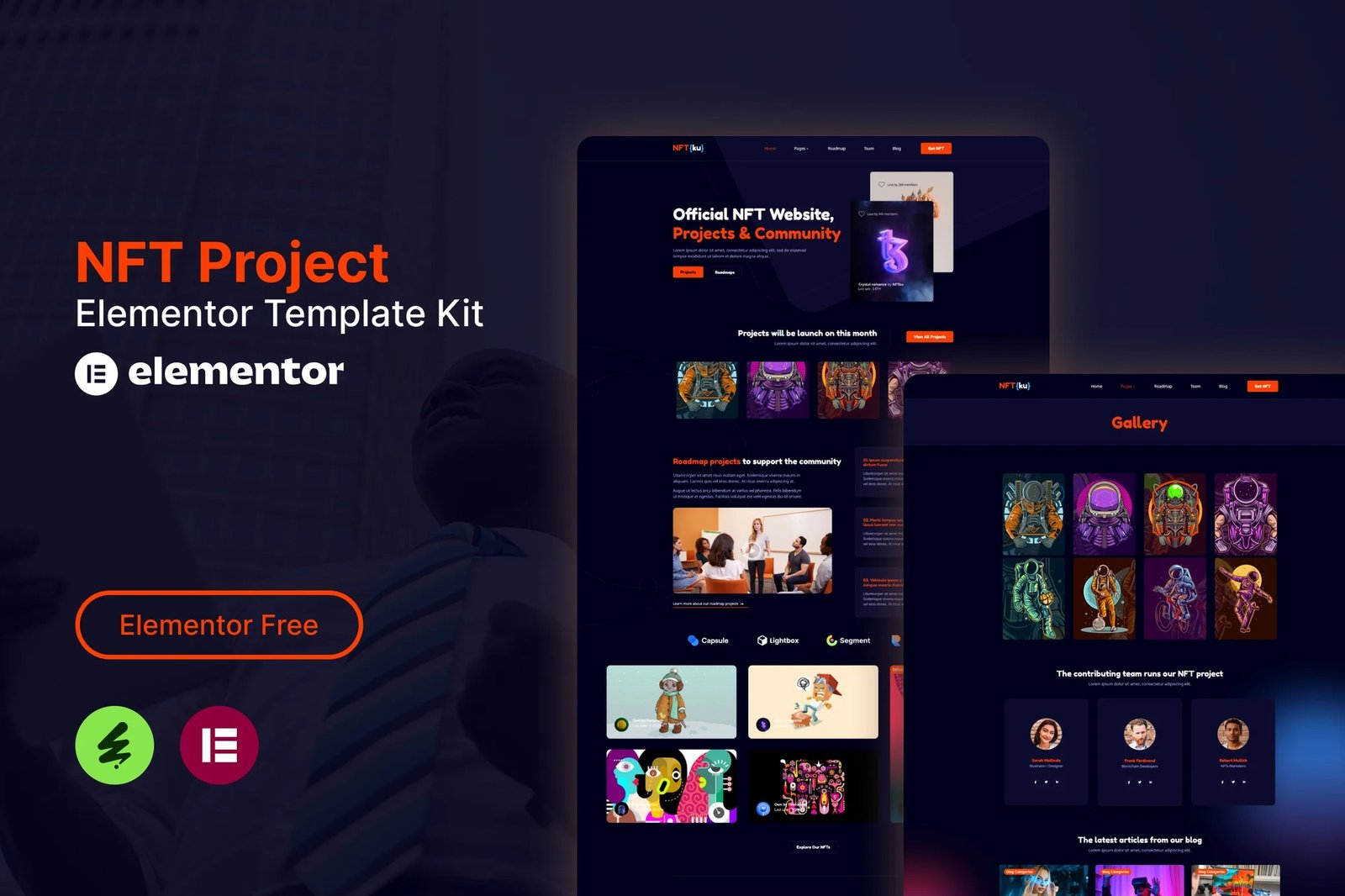 NFTku-NFT-Project-Elementor-Template-Kit.jpg NFTku - NFT Project Elementor Template Kit - Image 1