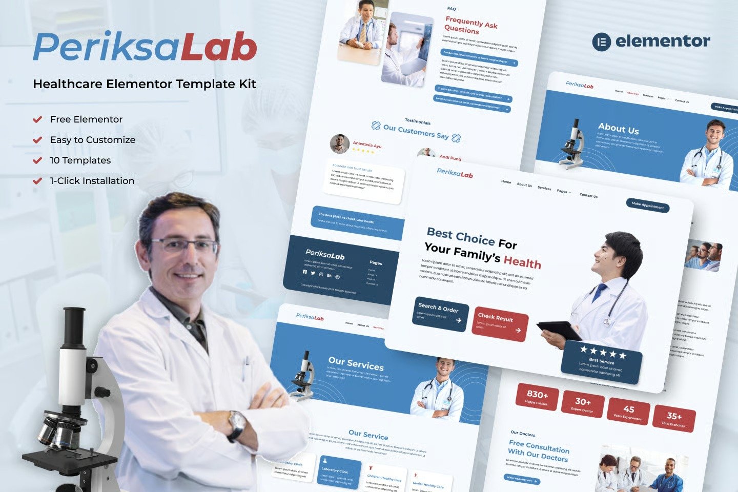 Periksalab-Healthcare-Medical-Clinic-Template-Kits.jpg Periksalab - Healthcare & Medical Clinic Template Kits - Image 1