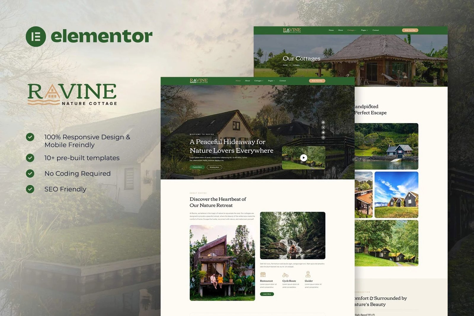 Ravine-Nature-Cottage-Elementor-Template-Kit.jpg Ravine - Nature Cottage Elementor Template Kit - Image 1