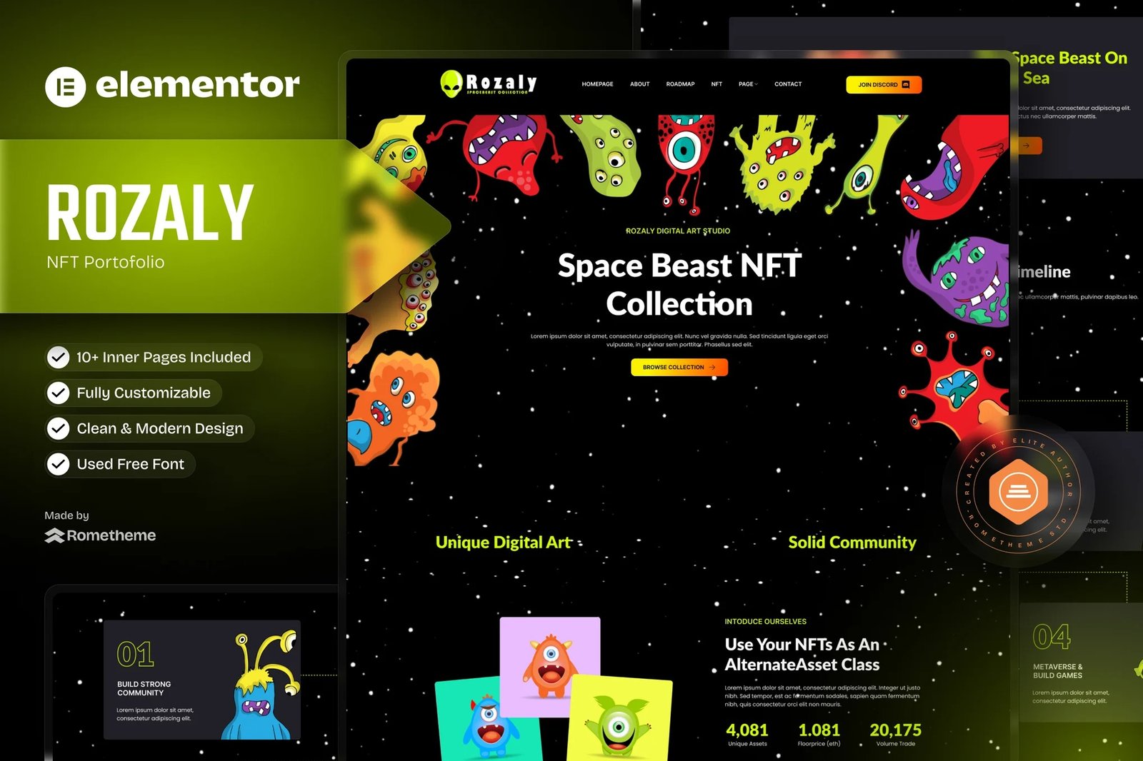 Rozaly-NFT-Portofolio-Elementor-Template-Kit.jpg Rozaly - NFT Portofolio Elementor Template Kit - Image 1