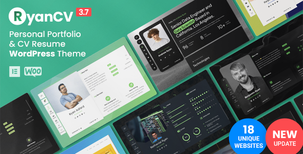 RyanCV.png RyanCV 3.8.0 - Resume WordPress Theme - Image 1
