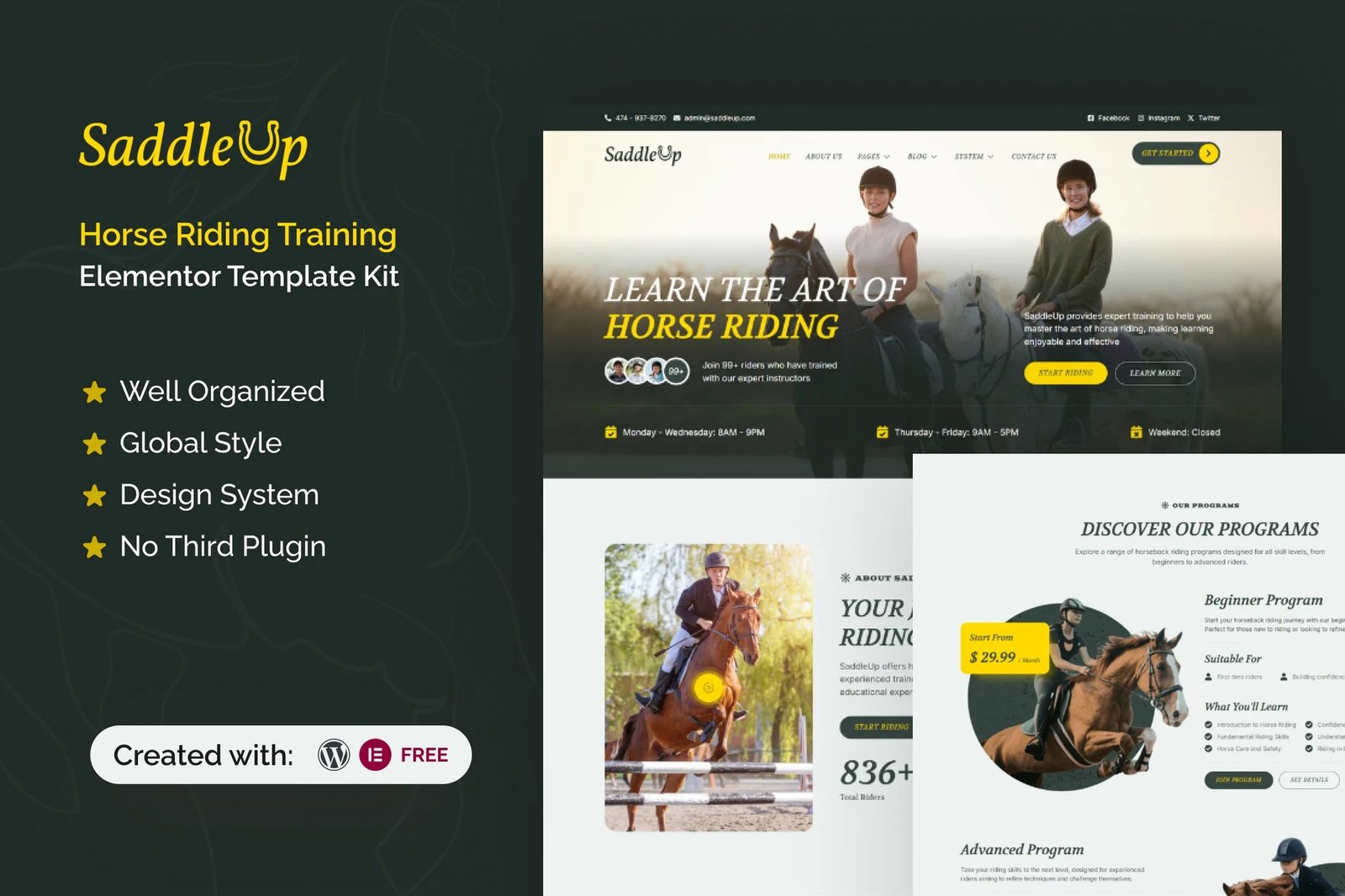 SaddleUp-Horse-Riding-Training-Elementor-Template-Kit.jpg SaddleUp - Horse Riding Training Elementor Template Kit - Image 1