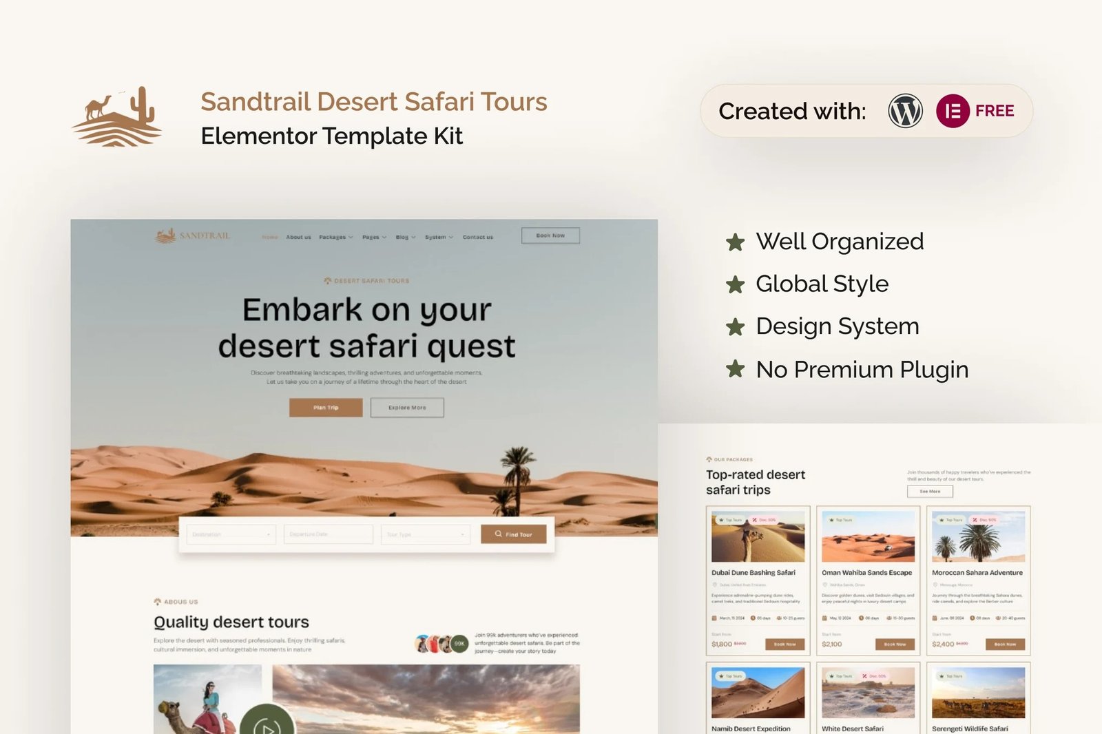 Sandtrail-Desert-Safari-Tours-Elementor-Template-Kit.jpg Sandtrail - Desert Safari Tours Elementor Template Kit - Image 1