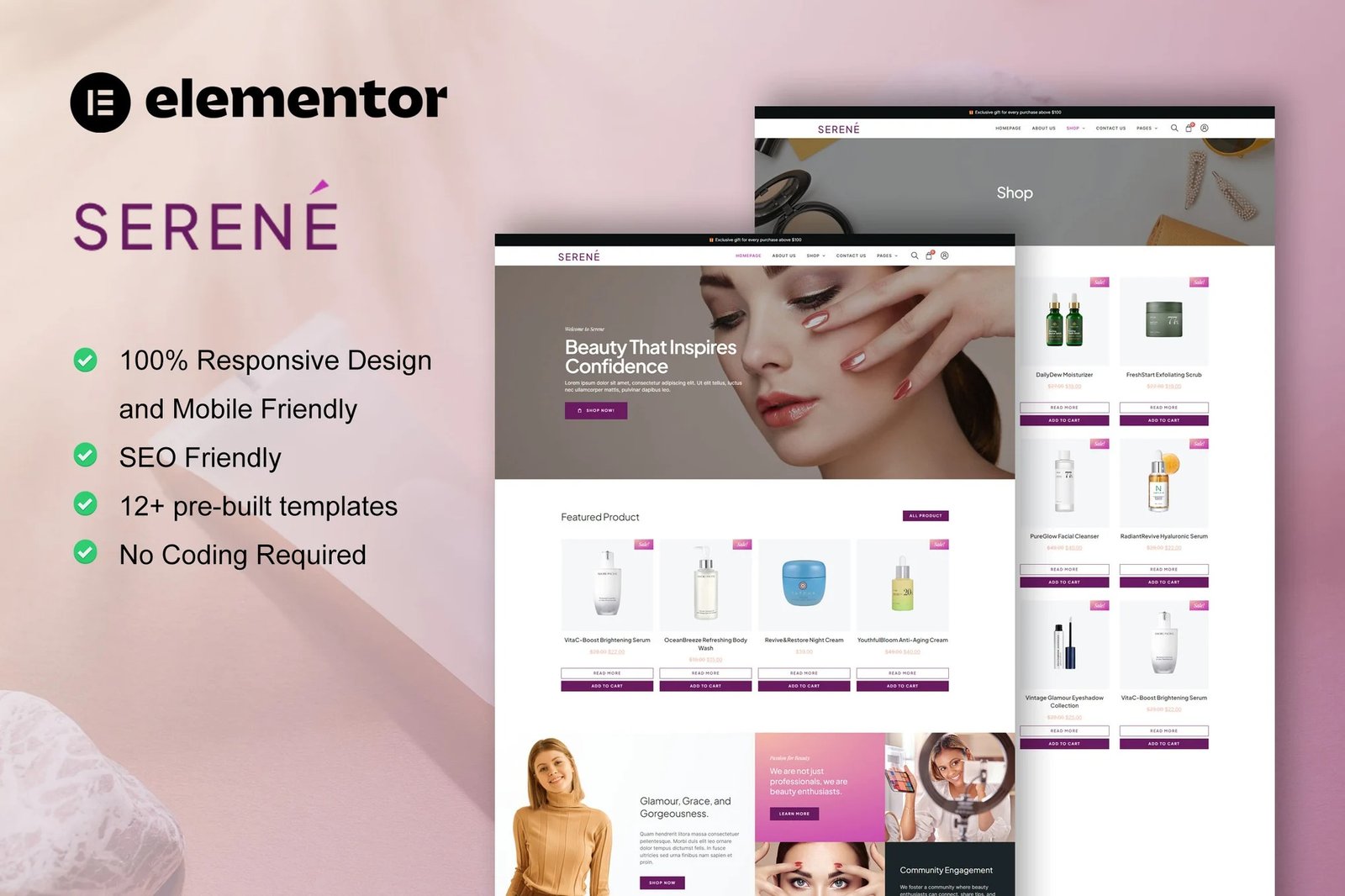 Serene-Beauty-Shop-Skincare-Elementor-Pro-Template-Kit.jpg Serene - Beauty Shop & Skincare Elementor Pro Template Kit - Image 1