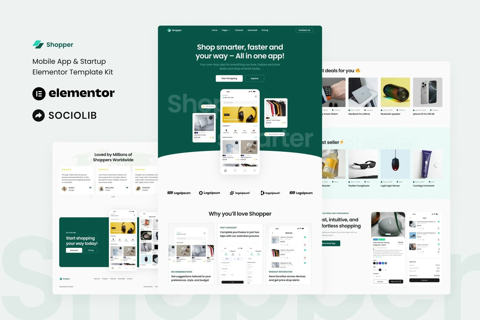 Shopper-Mobile-App-Startup-Showcase-Elementor-Template-Kit.jpg Shopper - Mobile App & Startup Showcase Elementor Template Kit - Image 1