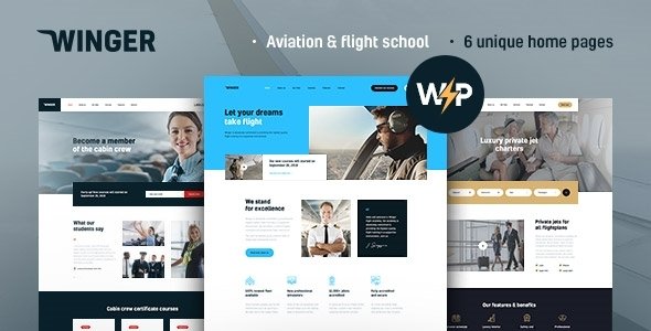 Winger.jpg Winger 1.0.12 ? Aviation & Flight School WordPress Theme - Image 1