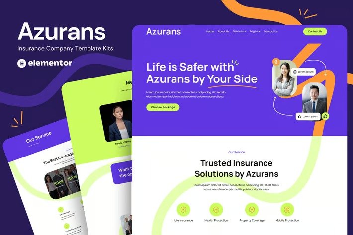 Azurans-Insurance-Company-Elementor-Template-Kit-2.jpg Azurans - Insurance Company Elementor Template Kit - Image 1
