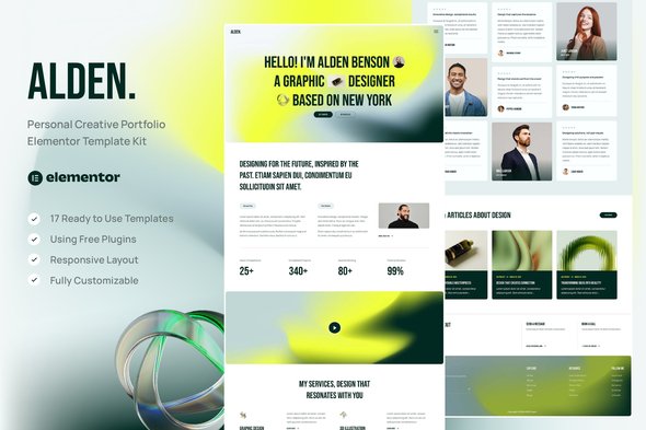 Cover-148-2.jpg Alden - Personal Creative Portfolio Elementor Template Kit - Image 1