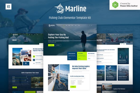 Cover-Marline.jpg Marline – Fishing & Hunting Club Elementor Template Kit - Image 1