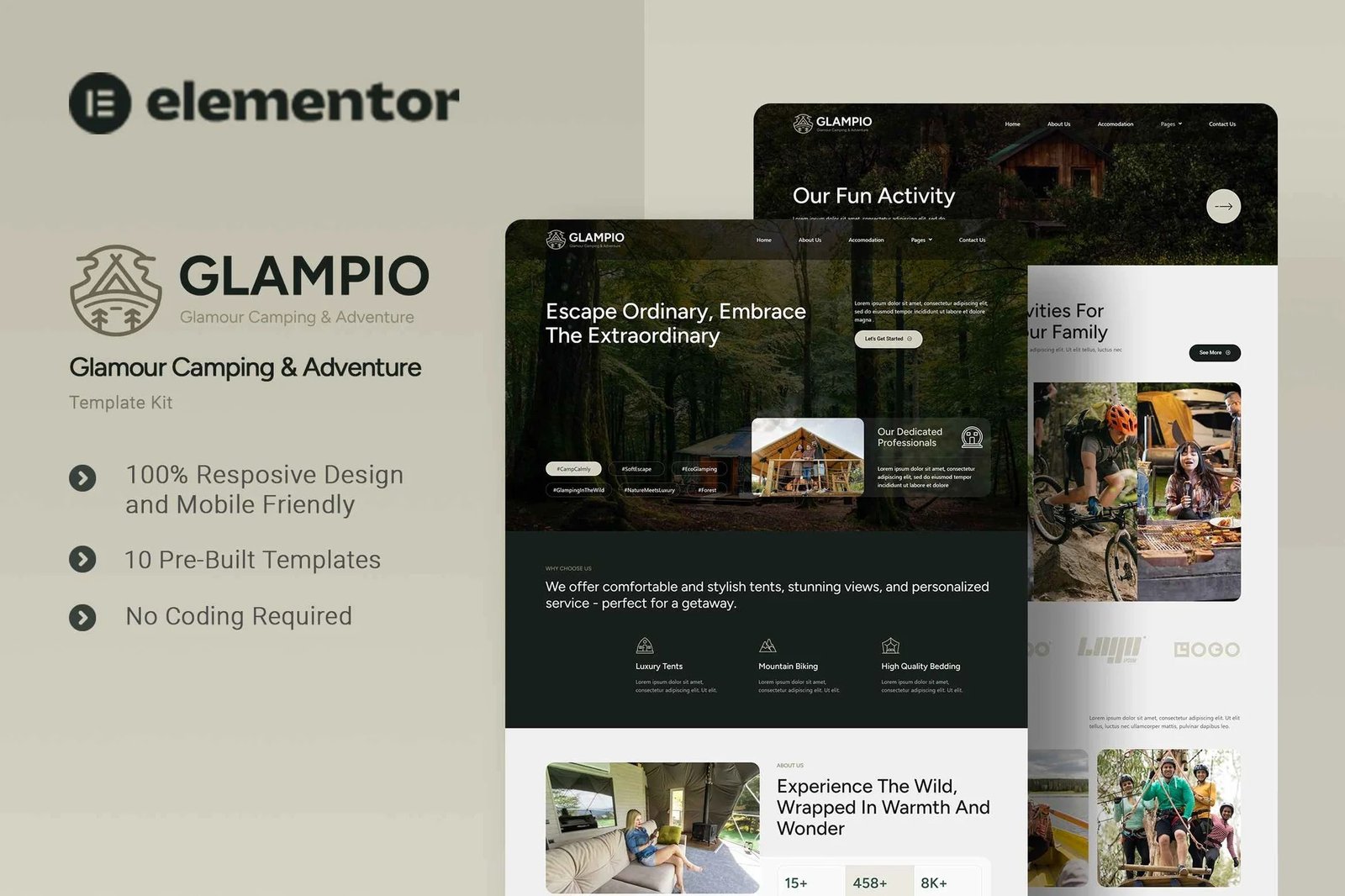 Glampio-Glamour-Camping-Adventure-Elementor-Template-Kit.jpg Glampio - Glamour Camping & Adventure Elementor Template Kit - Image 1