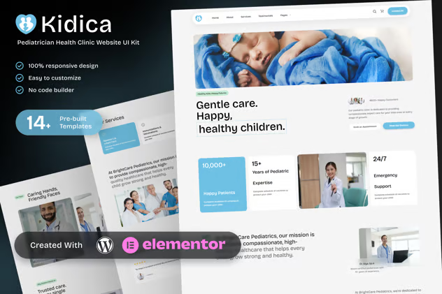 Kidica-–-Health-Clinic-Pediatrician-Elementor-Template-Kit-for-Childcare-Services.png Kidica – Health Clinic & Pediatrician Elementor Template Kit for Childcare Services - Image 1