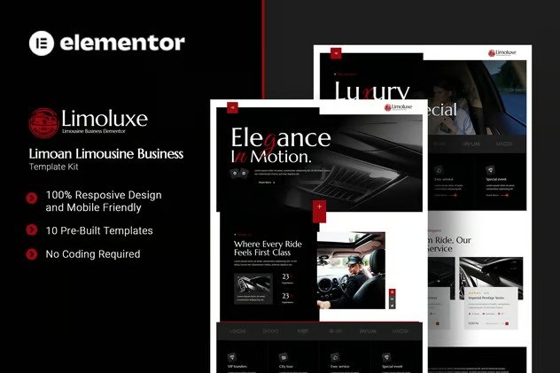 Limoluxe-Limoan-Limousine-Business-Elementor-Template-Kit-2.jpg Limoluxe - Limoan Limousine Business Elementor Template Kit - Image 1