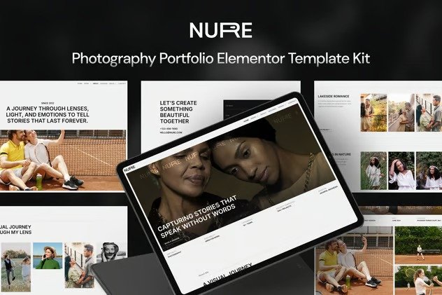 Nure-Photography-Portfolio-Elementor-Template-Kit-1.jpg Nure - Photography Portfolio Elementor Template Kit - Image 1