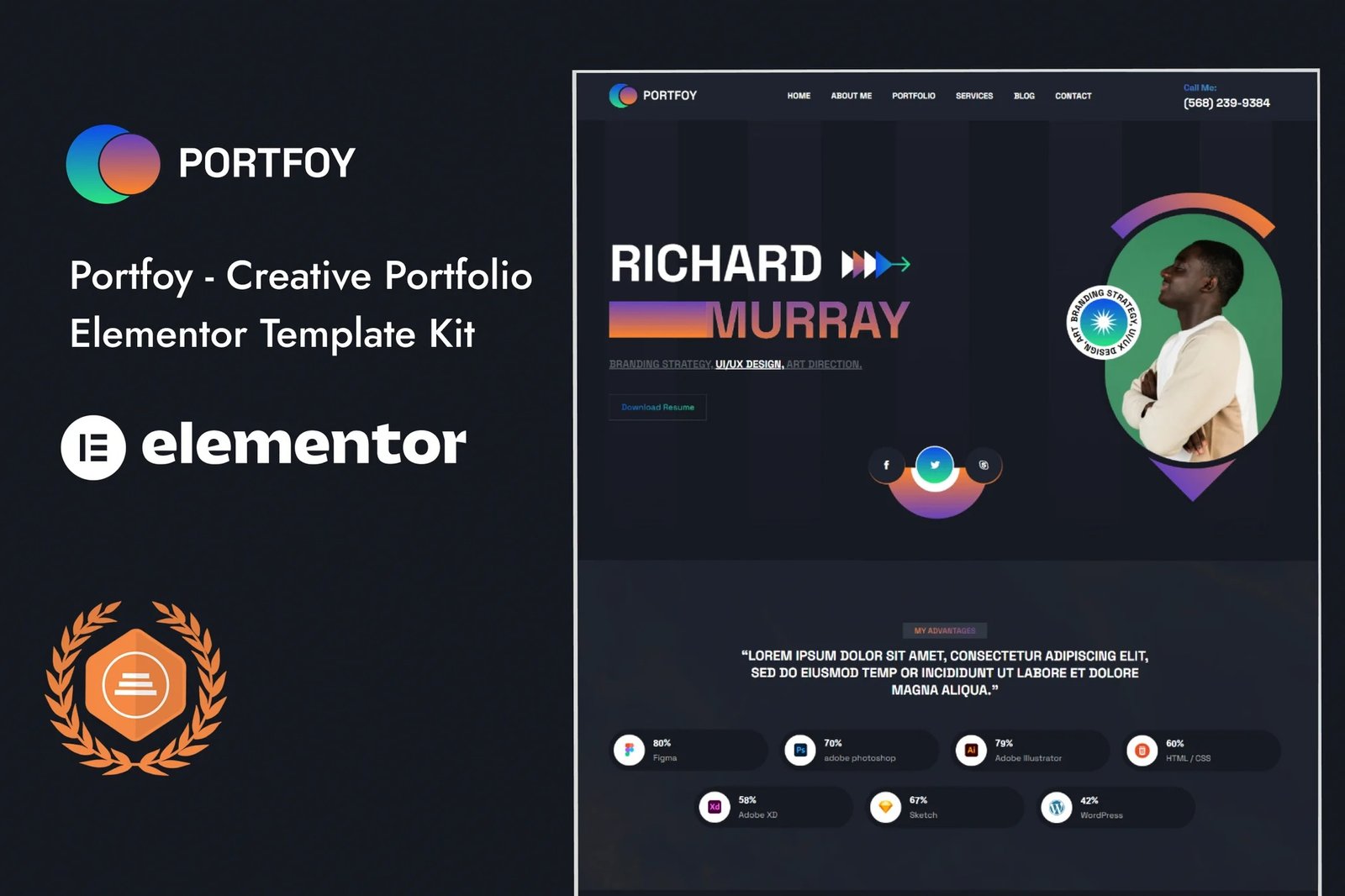 Portfoy-Portfolio-Elementor-Template-Kit.jpg Portfoy - Portfolio Elementor Template Kit - Image 1