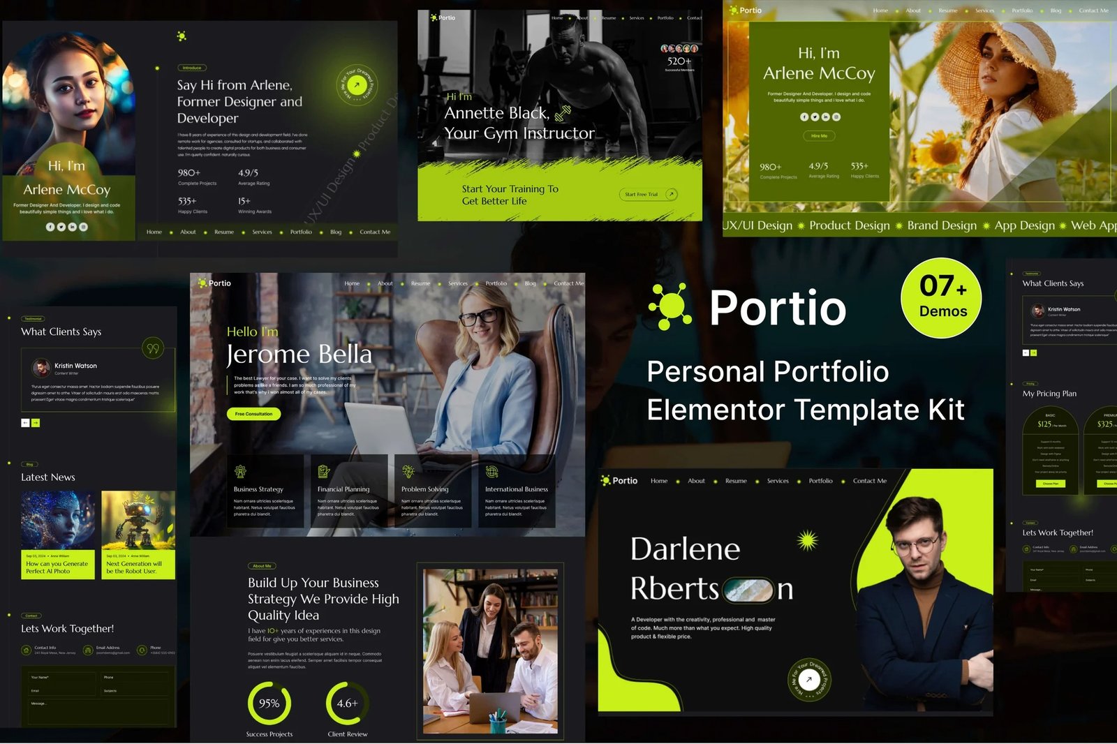 Portio-Portfolio-Elementor-Template-Kit.jpg Portio - Portfolio Elementor Template Kit - Image 1