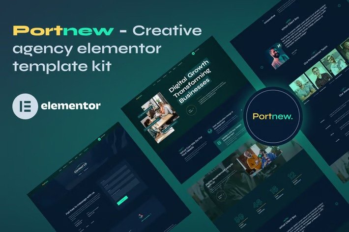 Portnew-Creative-Agency-Elementor-Template-Kit-1.jpg Portnew - Creative Agency Elementor Template Kit - Image 1