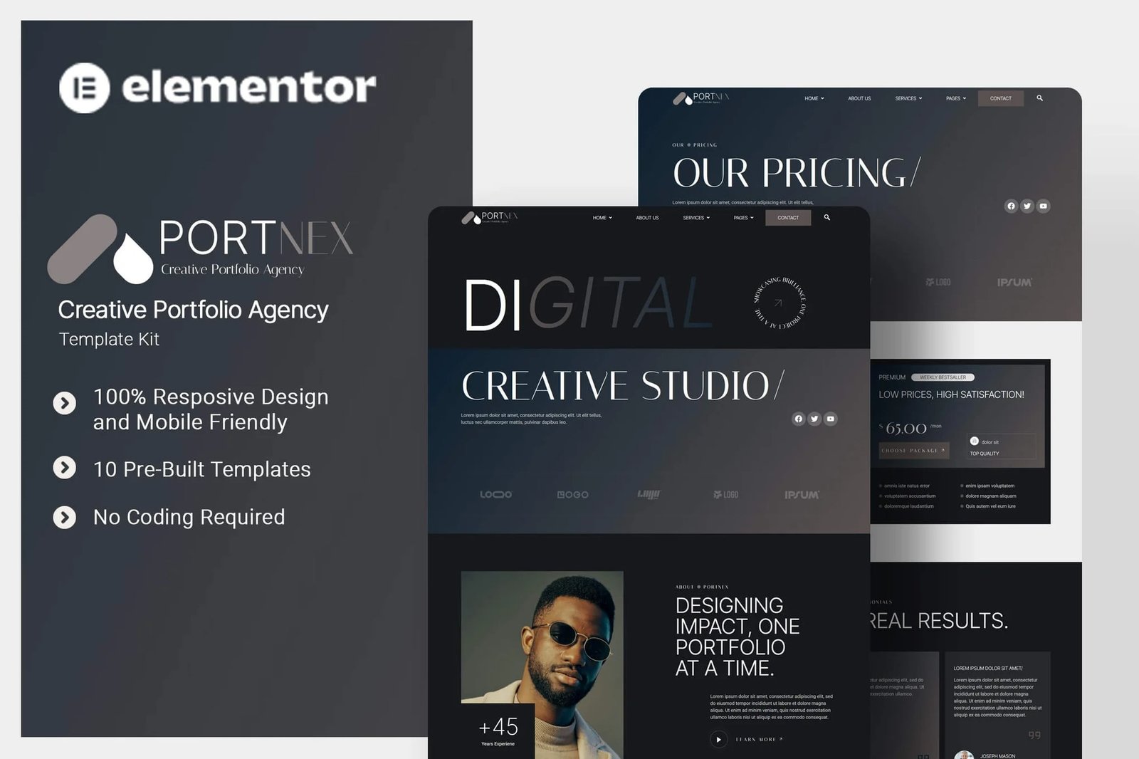 Portnex-Creative-Portfolio-Agency-Elementor-Template-Kit.jpg Portnex - Creative Portfolio Agency Elementor Template Kit - Image 1