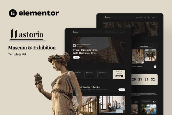 Preview.jpg Lastoria - Museum & Exhibition Elementor Template Kit - Image 1
