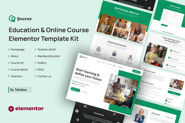 Qourse-cover-image.jpg Qourse | Education & Online Course Elementor Template Kit - Image 1