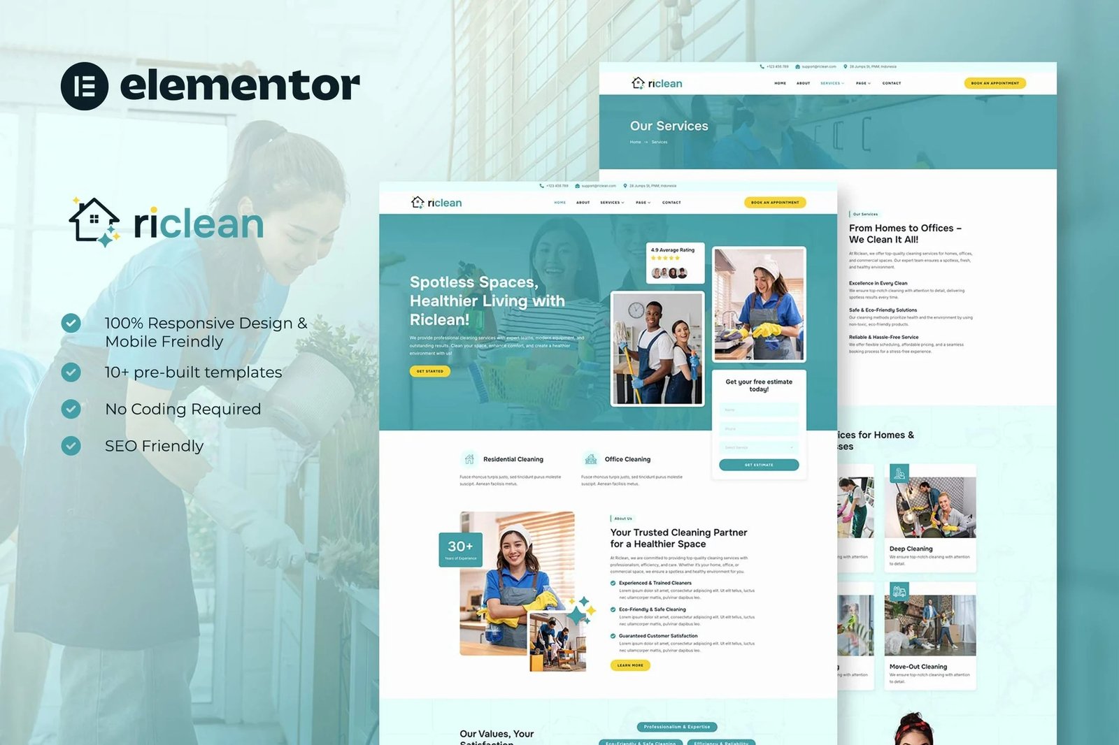 Riclean-Cleaning-Service-Company-Elementor-Template-Kit.jpg Riclean - Cleaning Service Company Elementor Template Kit - Image 1