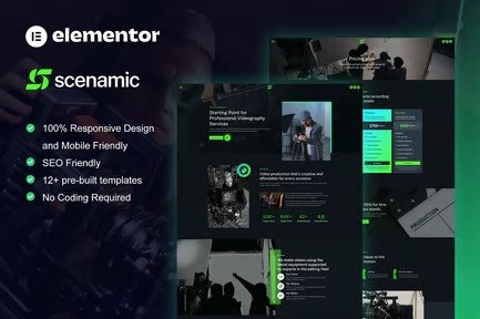 Scenamic-Video-Production-Service-Elementor-Template-Kit-1.jpg Scenamic - Video Production Service Elementor Template Kit - Image 1