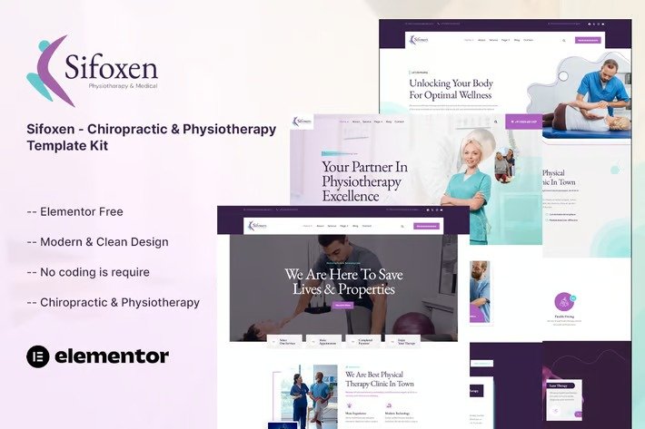 Sifoxen-Chiropractic-Physiotherapy-Template-Kit-1.jpg Sifoxen - Chiropractic & Physiotherapy Template Kit - Image 1