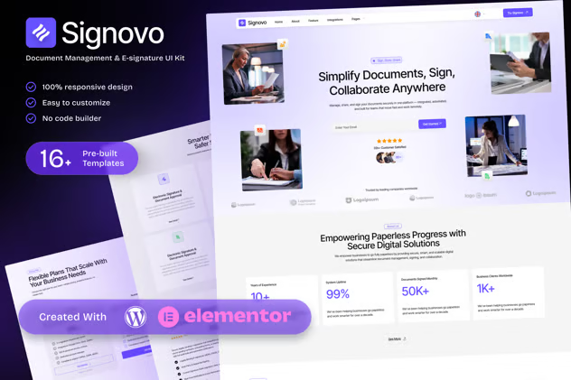Signovo-–-E-signature-Document-Management-SaaS-Elementor-Template-Kit-1.png Signovo – E-signature & Document Management SaaS Elementor Template Kit - Image 1