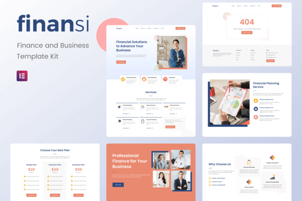 cover-32.png Finansi - Finance & Business Elementor Template Kit - Image 1