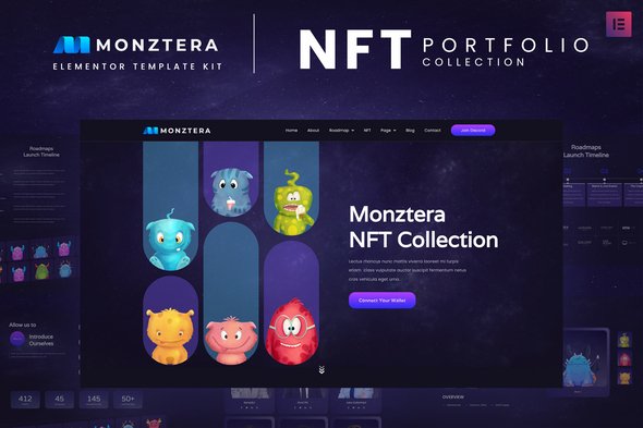 cover-33.jpg Monztera - NFT Portfolio Elementor Template Kit - Image 1