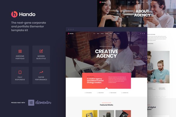 cover-image-3.jpg Hando - Corporate & Portfolio Elementor Template Kit - Image 1