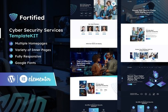 fortifiedCover.jpg Fortified - Cyber Security Services Elementor Template Kit - Image 1