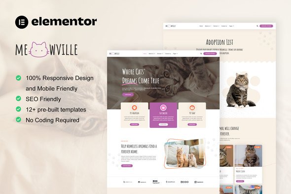main20preview-54.jpg MeowVille - Animal Shelter & Cat Breeder Elementor Template Kit - Image 1