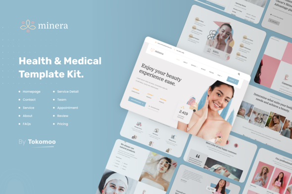 minera-cover-image.png Minera | Skincare & Dermatology Elementor Template Kit - Image 1