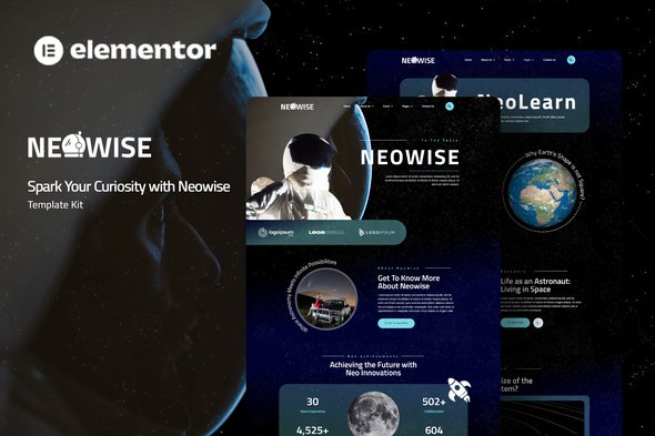 preview20neowise.jpg Neowise - Astronomy Elementor Template Kit - Image 1