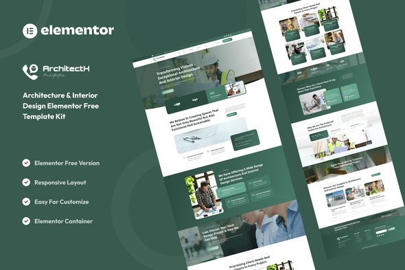 ArchitectX.jpg Architectx - Architecture & Interior Design Services Elementor Template Kit - Image 1