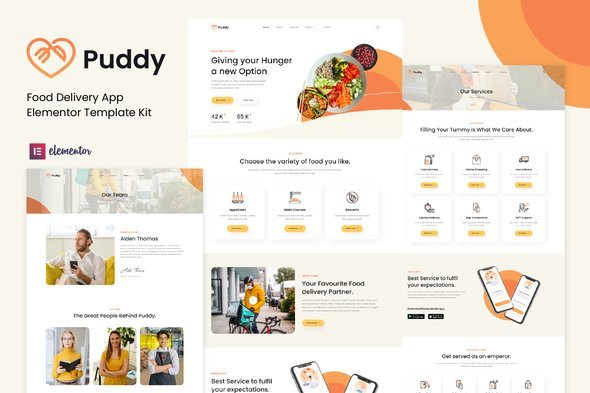 Cover-48.jpg Puddy - Food Delivery App Elementor Template Kit - Image 1