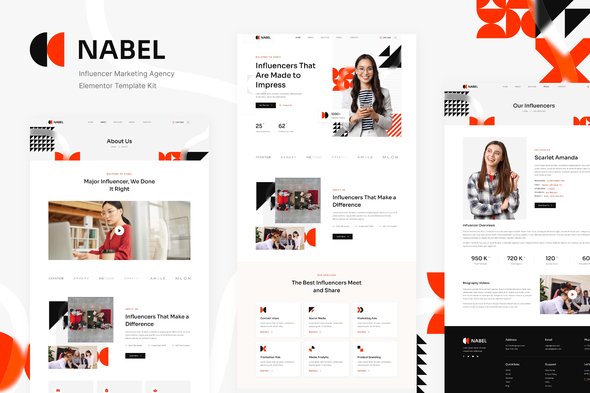 Cover-98.jpg Nabel - Influencer Marketing Agency Elementor Template Kit - Image 1